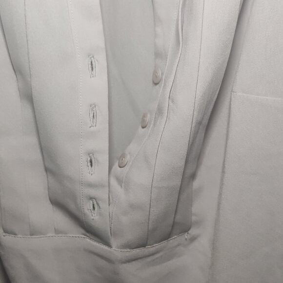 Cynthia Rowley Sleeveless semi pleated ruched neck blouse Size M - Picture 6 of 9